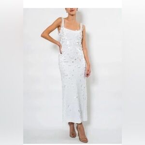 Alexis white sequin dress! BNWT! Size Small